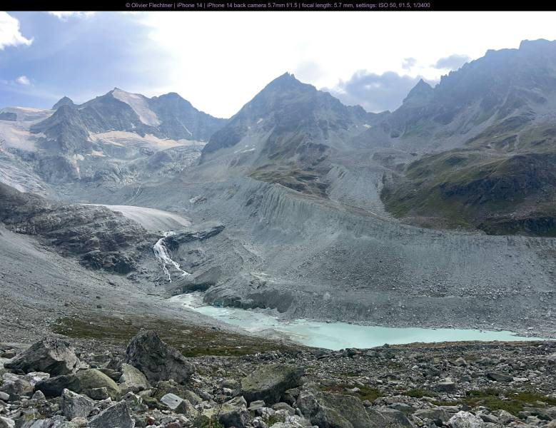 Blick auf den Glacier de Moiry